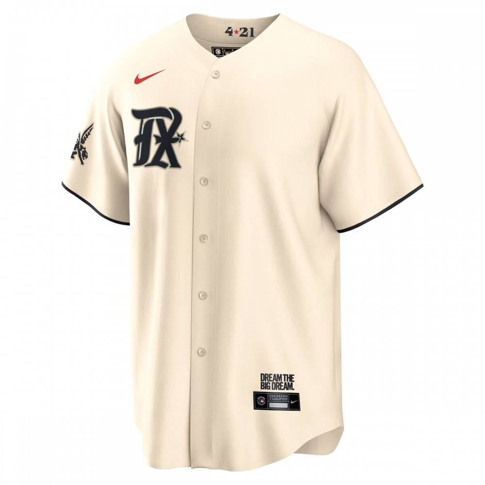 Texas Rangers 2023 City Connect Replica Jersey - Cream-Pro Kit Vault | Brand New 26/27 Sports Jerseys